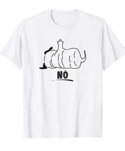 Nö Mittelfinger Hund T-Shirt