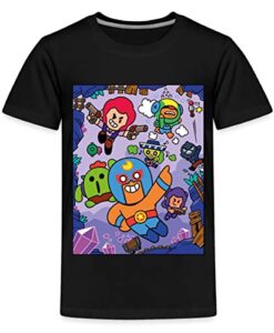 Spreadshirt Brawl Stars Juwelenjagd Teenager Premium T-Shirt, 158-164, Schwarz