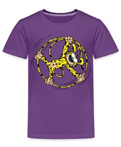 Spreadshirt Marsupilami Rad Kinder Premium T-Shirt, 98-104, Lila